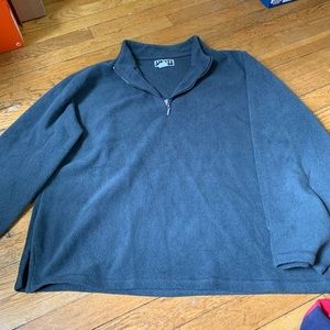 Fuzzy quarter zip sweater